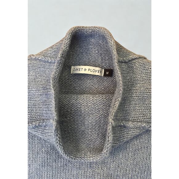 Zaket & Plover Merino Wool Blend Colorblock Sweater, Size M - Picture 7 of 8